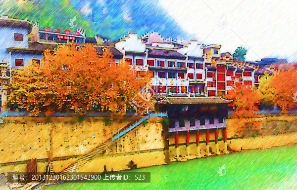 建筑風(fēng)景畫