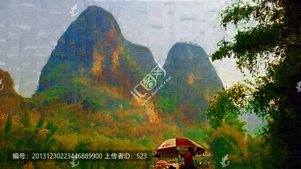山水裝飾畫
