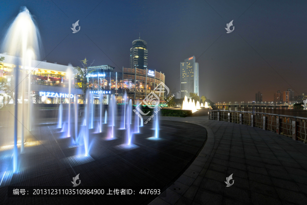 城市,建筑,酒店,夜景,雕塑