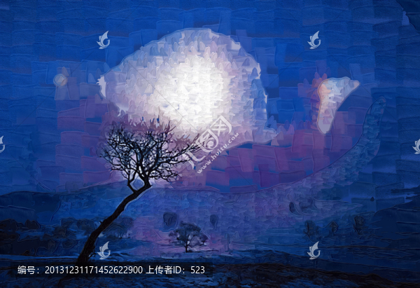 晚霞裝飾畫