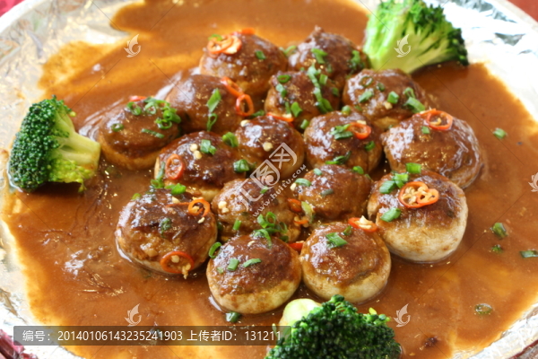 鵝肝醬焗蘑菇