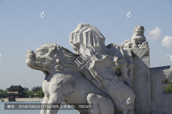 頤和園石獸jpg