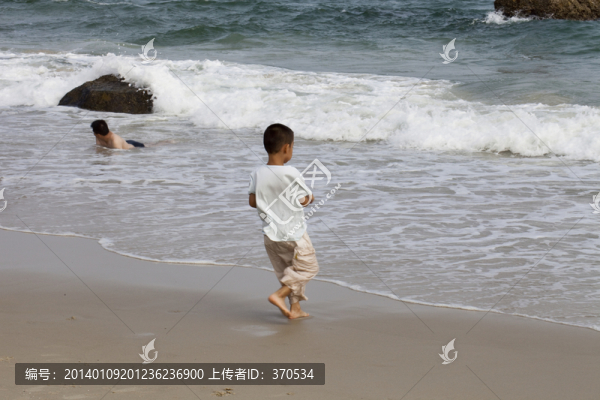 海邊,大海,海浪,沙灘,深圳