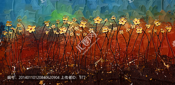 抽象畫,油畫