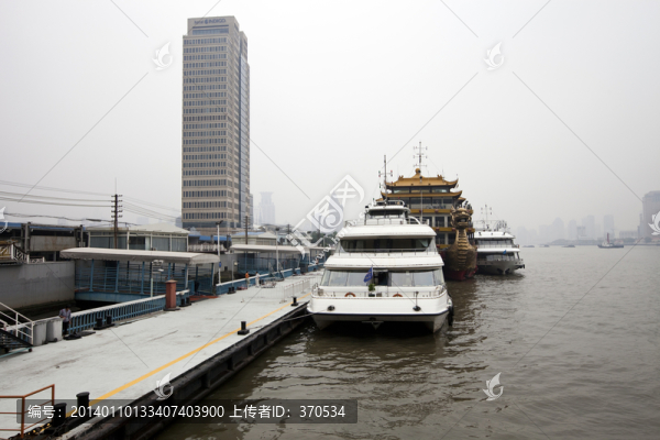 上海外灘,浦江,水面,現(xiàn)代建筑