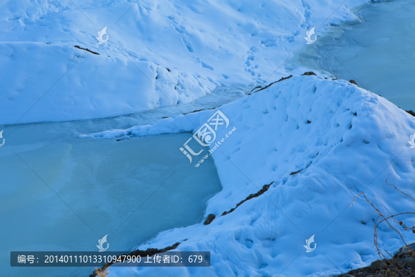 冰河,,冬景