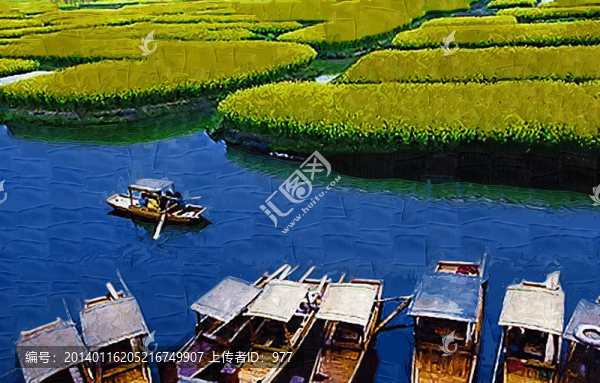 抽象畫,油畫