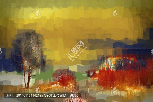抽象風景畫