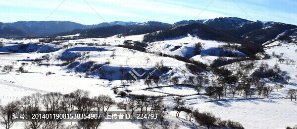 原野山脈雪地