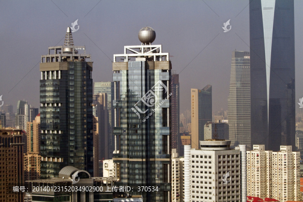 上海,浦東,商業(yè)區(qū),現(xiàn)代建筑