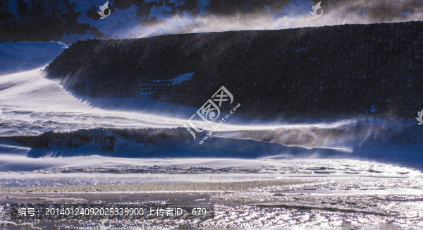 河灘,,雪地