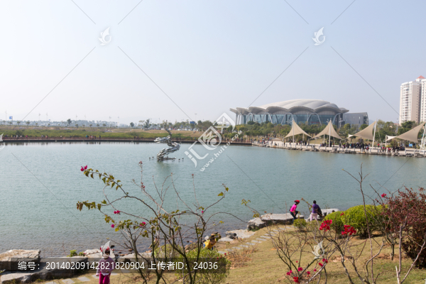 防城港,北部灣海洋文化公園春景