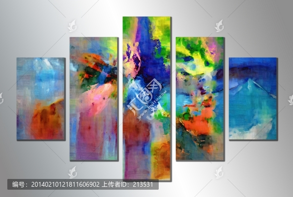 抽象油畫