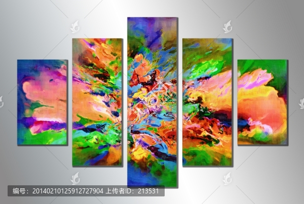 抽象畫,組合,油畫,抽象組合畫