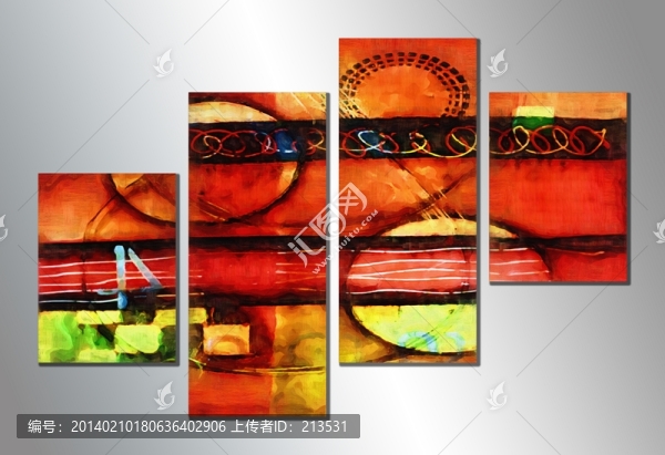 抽象油畫,無(wú)框畫