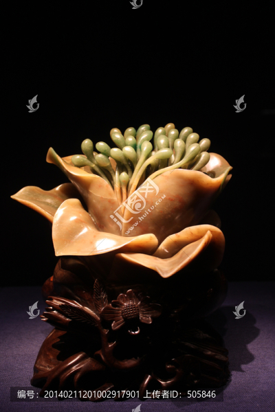 玉雕,花蕊,玉花,吉祥