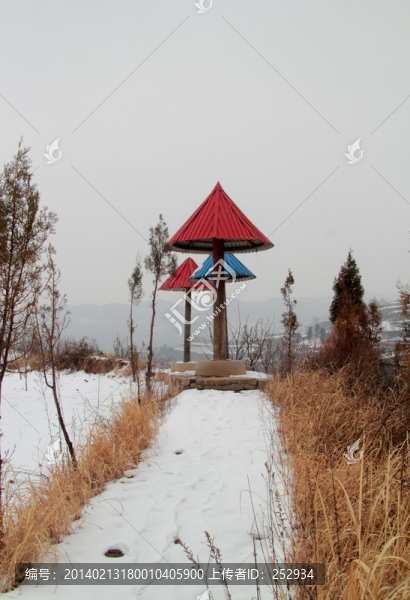 雪地涼亭