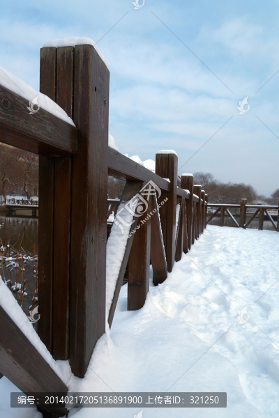 公園雪景