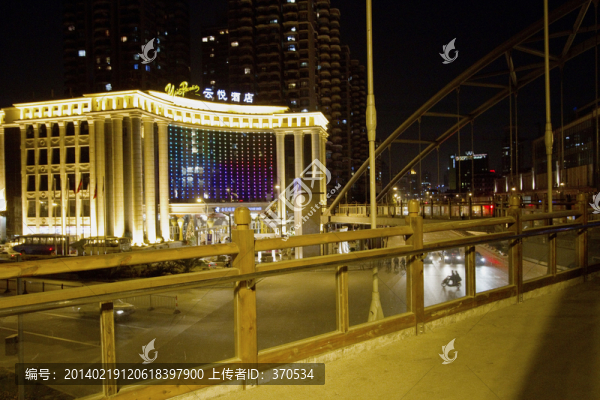 上海,夜景,現(xiàn)代建筑