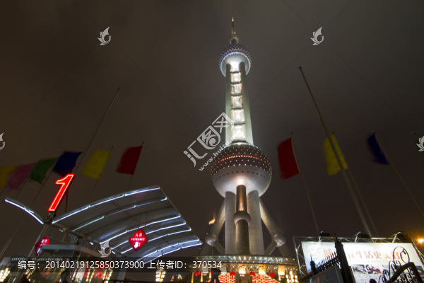 上海,陸家嘴,夜景,東方明珠