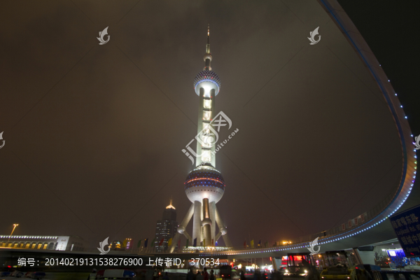 上海,陸家嘴,夜景,東方明珠