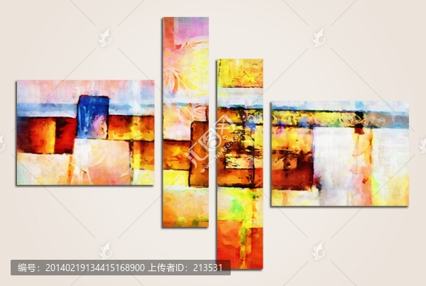 抽象畫,無框畫
