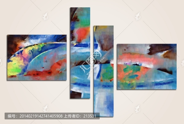 抽象裝飾畫,無框畫