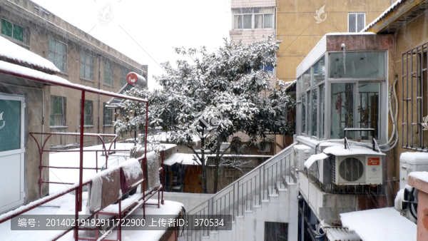 雪景,民居,百姓生活,庭院
