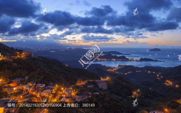 臺(tái)灣九份夜景