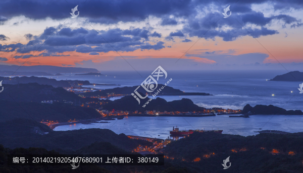 大海日落