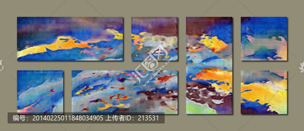 抽象油畫