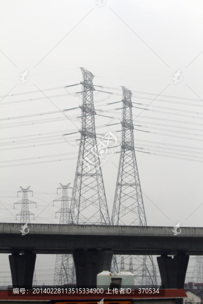 電塔,電纜,工業(yè),電線,高壓電