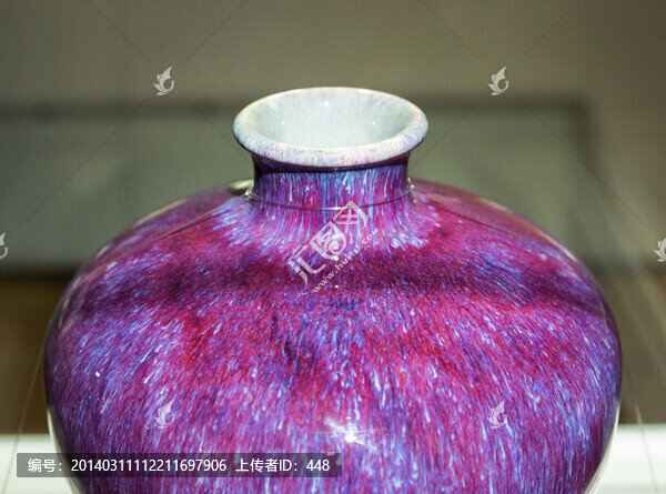 仿鈞窯變釉梅瓶