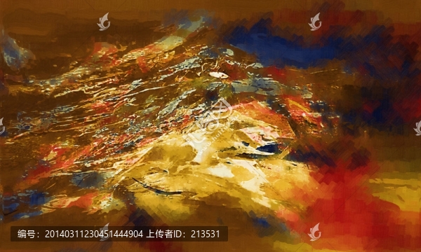 抽象油畫