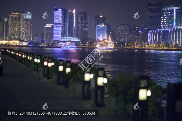 上海,浦東,現(xiàn)代建筑,夜景
