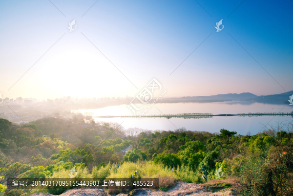 杭州西湖全景