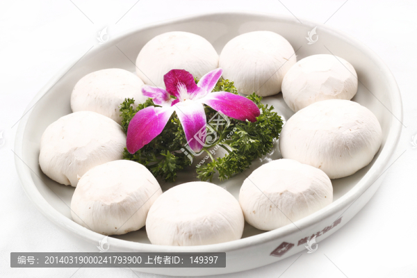 烤口蘑食材