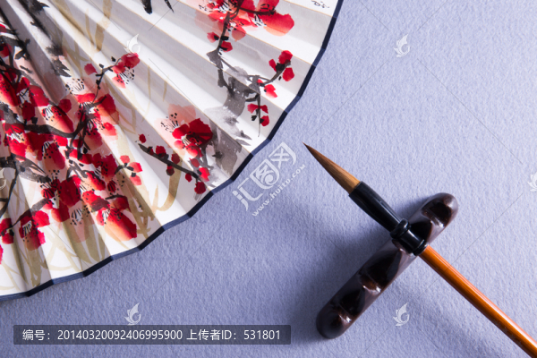 折扇古書靜物