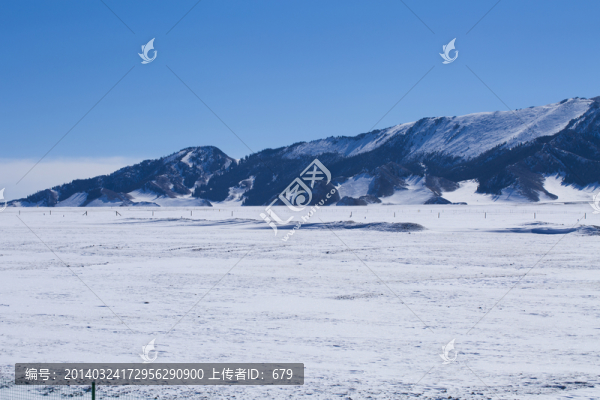 天山雪景,白雪皚皚