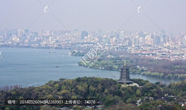杭州西湖雷峰塔