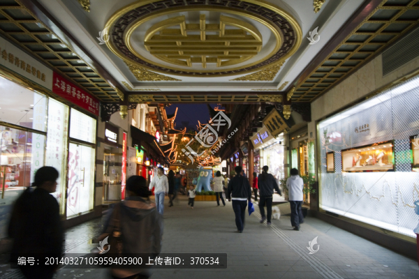 上海,豫園老街,商業(yè)區(qū),夜景