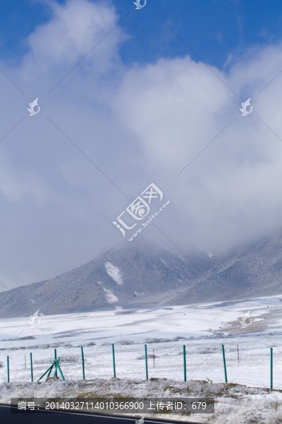 雪山,白云