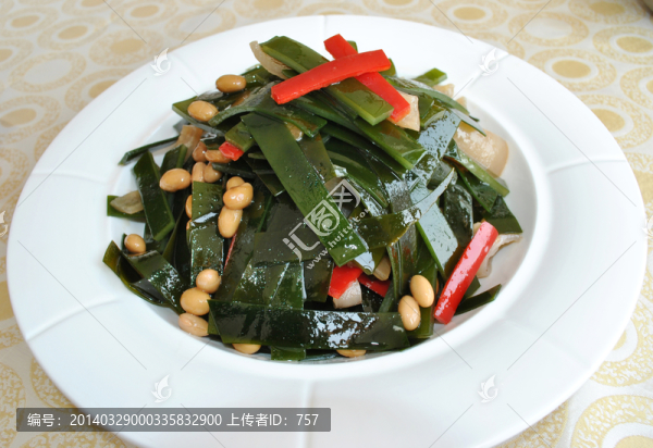 海帶黃豆炒豬皮