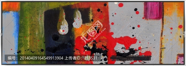 抽象油畫