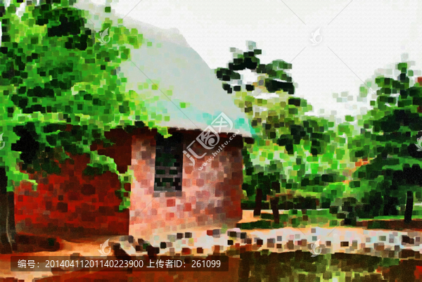 色彩,抽象,裝飾畫,油畫