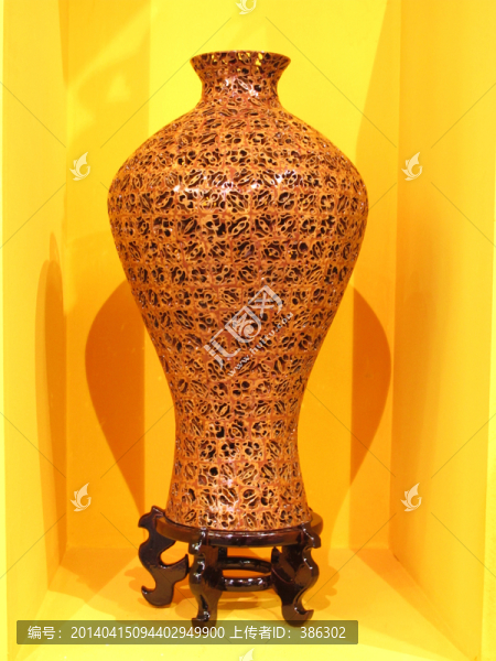 山核桃工藝花瓶
