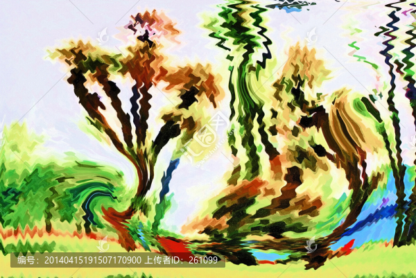 色彩,抽象,裝飾畫,油畫