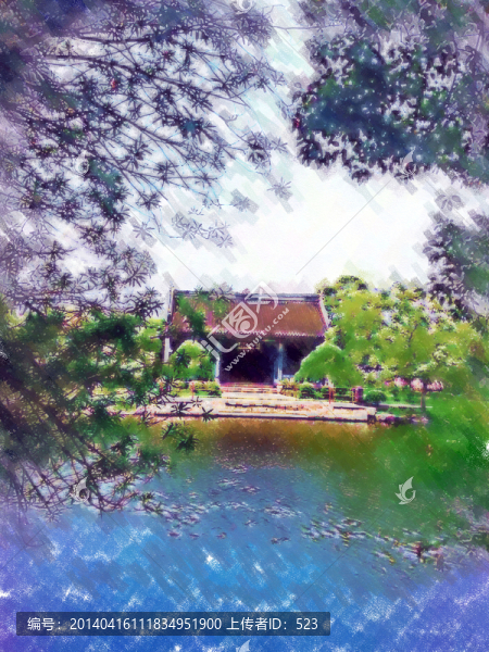 色彩建筑畫