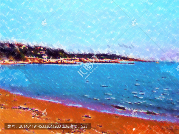 海邊山色