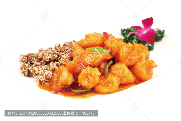 糖醋桃仁蝦球